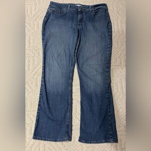 Riders by Lee 5 pocket curvy jeans wide leg button & zip fly stretch bootcut 16M